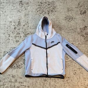 Blue and White Nike Tech